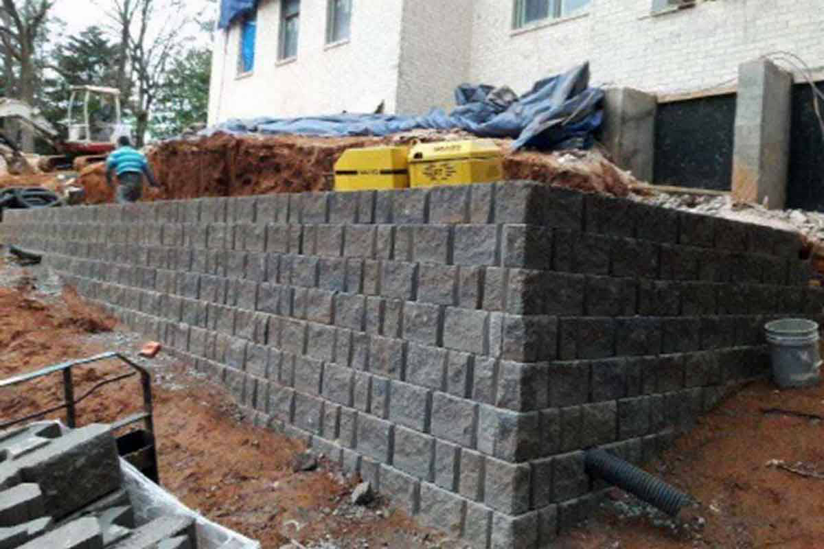 New Stone Retaining Wall | Canton Georgia
