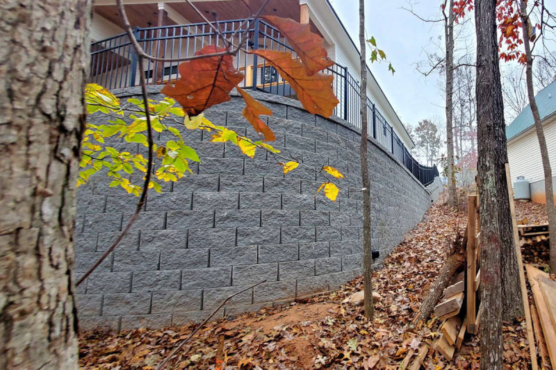 Rounded Retaining Wall | Smyrna Georgia